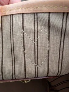 Neverfull Stitching from the back