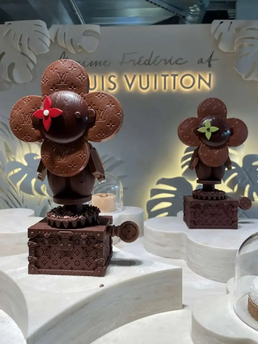 Louis Vuitton cafe chocolate Instagram post