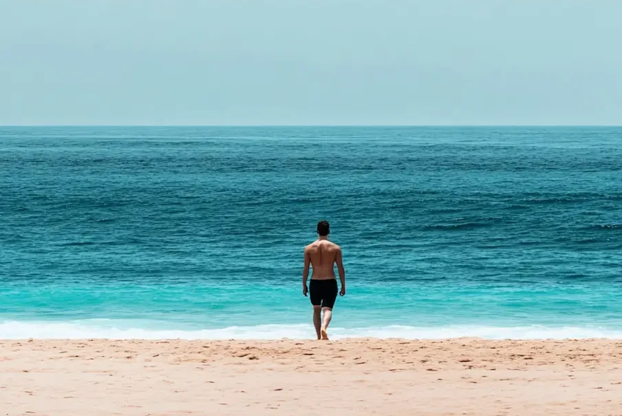 Solitary Beach Walk